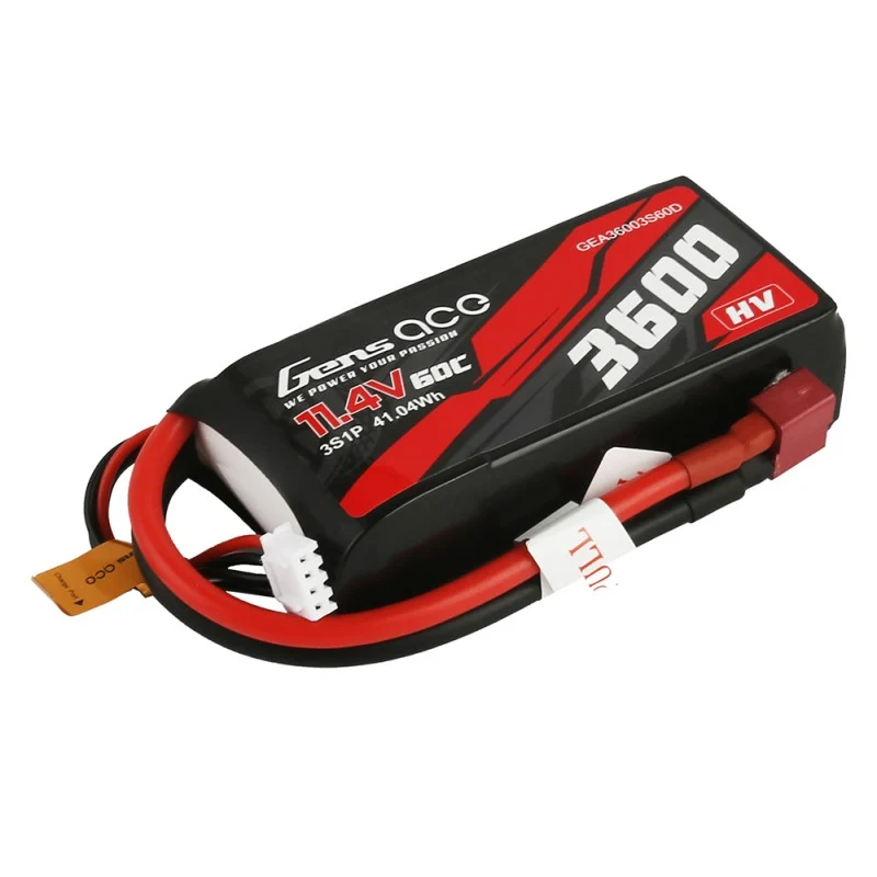 Gens Ace 3600mAh 11,4V 3S1P 60C HV Akku T-Stecker