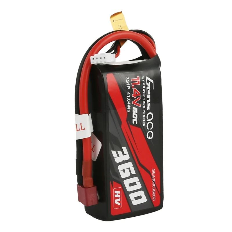 Gens Ace 3600mAh 11,4V 3S1P 60C HV Akku T-Stecker