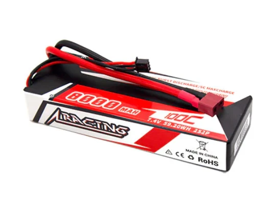CNHL Racing Series 2S 8000mAh 7,4V 100C Hardcase Lipo-Akku mit T/Dean-Stecker