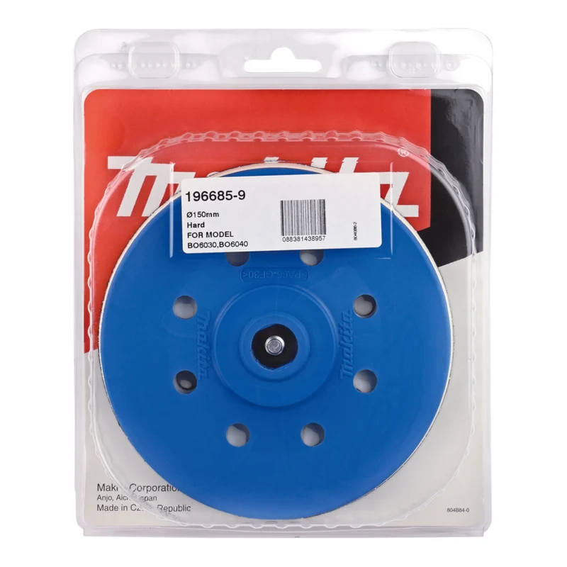 Makita Schleifteller 150 mm Hart Klett ( 196685-9 ) für Exzenterschleifer 6030 und 6040