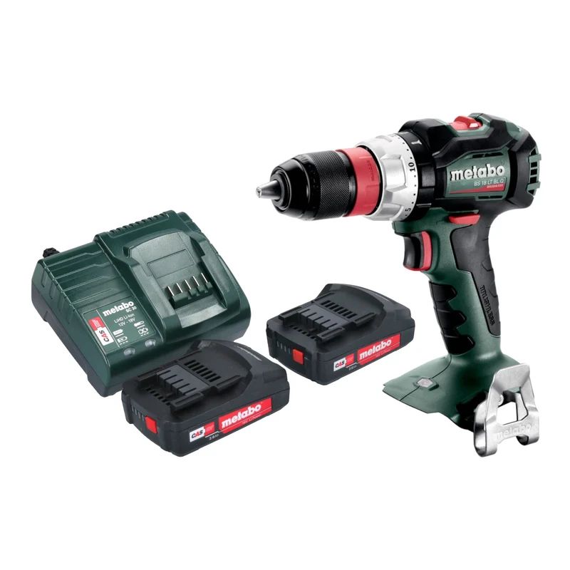 Metabo BS 18 LT BL Q Akku Bohrschrauber 18 V 75 Nm Brushless + 2x Akku 2,0 Ah + Ladegerät