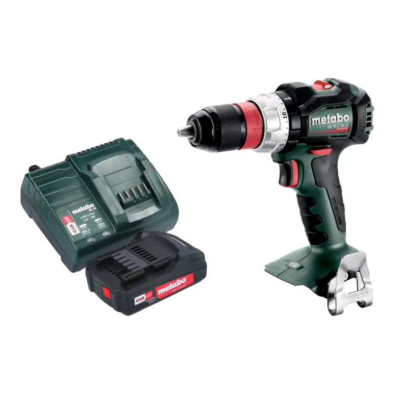 Metabo BS 18 LT BL Q Akku Bohrschrauber 18 V 75 Nm Brushless + 1x Akku 2,0 Ah + Ladegerät