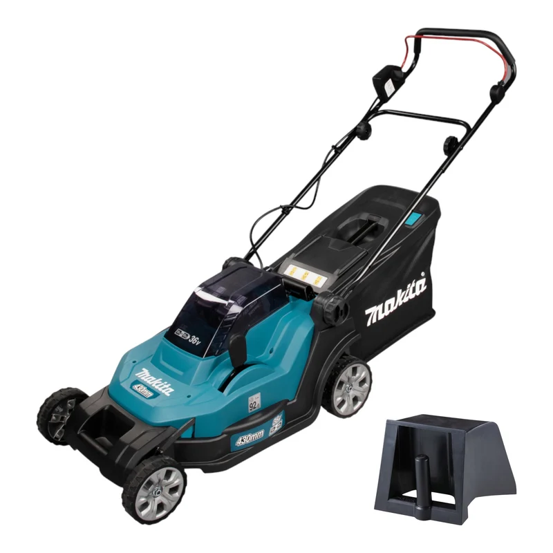 Makita DLM 432 Z Akku Rasenmäher 36 V ( 2x 18 V ) 43 cm + Mulchkeil - ohne Akku, ohne Ladegerät