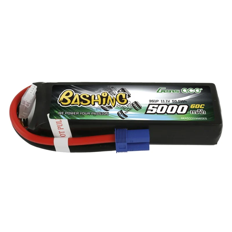 Gens Ace 5000 mAh 11,1 V 3S1P 60C Lipo-Akkupack EC5