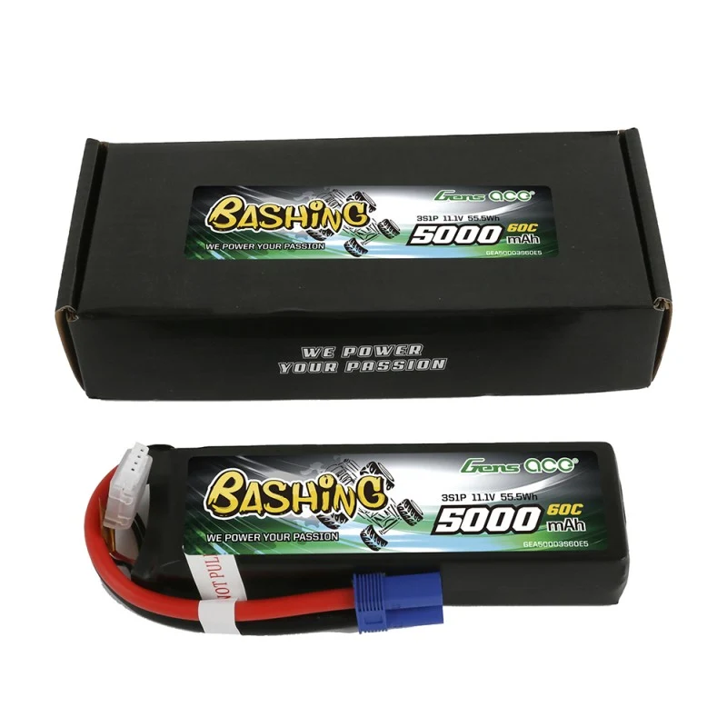 Gens Ace 5000 mAh 11,1 V 3S1P 60C Lipo-Akkupack EC5