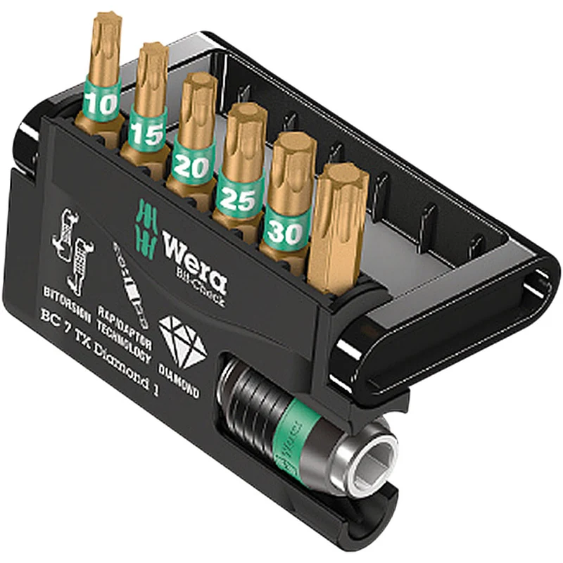 Bit-Sortiment Wera Bit-Check 7 TORX Diamond1
