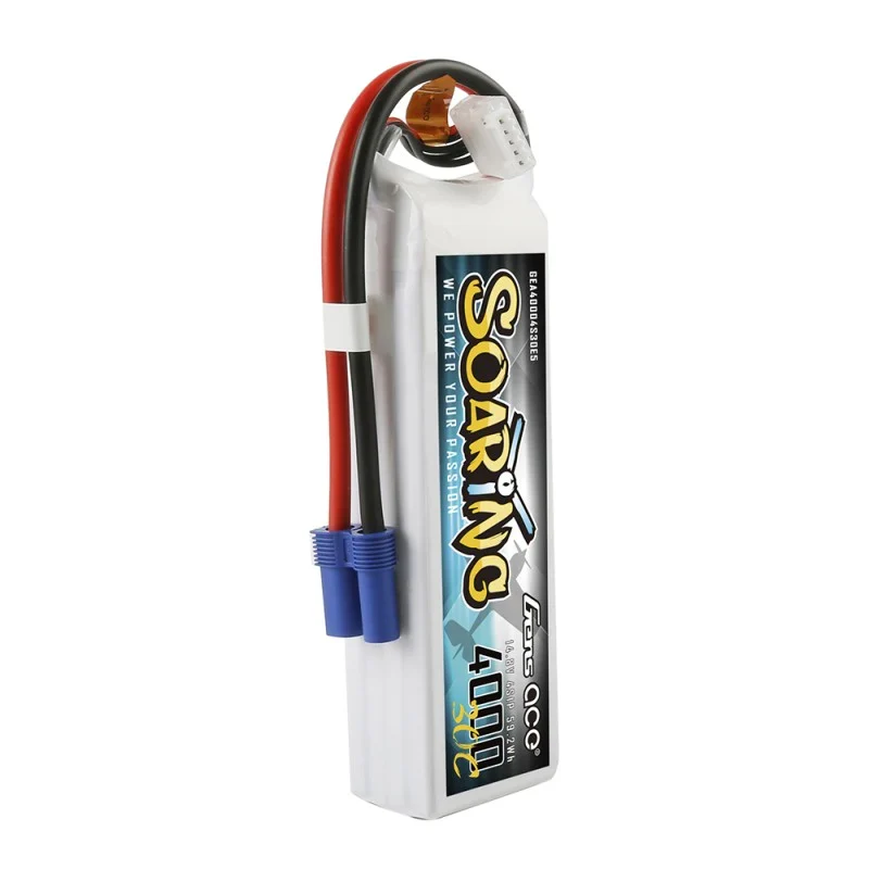 Gens Ace Soaring 4000mAh 14,8V 30C 4S1P Lipo Akkupack mit EC5 Stecker