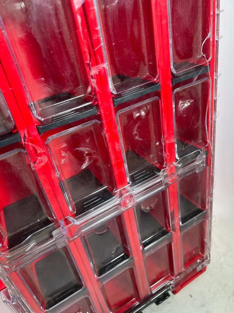Qbrick System ONE Organiser XL 2.0 Long Bin RED ULTRA HD Custom - Beschädigt