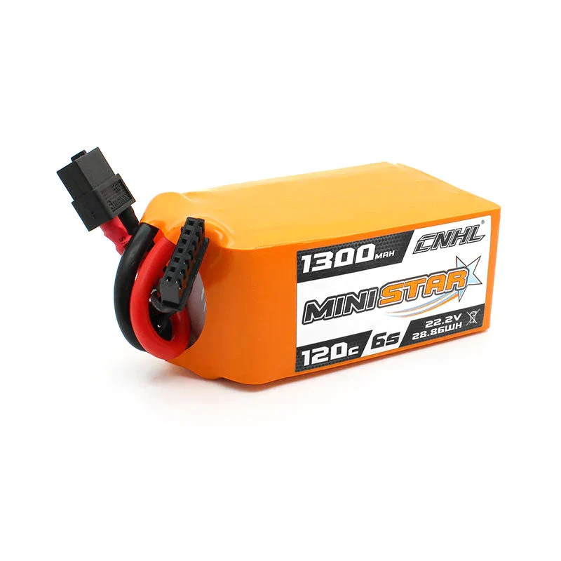CNHL MiniStar 1300mAh 22,2V 6S 120C Lipo-Akku XT60-Stecker
