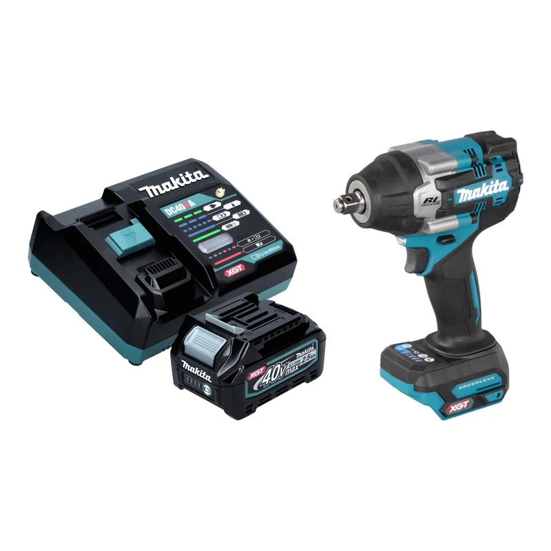 Makita TW 007 GD101 Akku Schlagschrauber 40 V max. 760 Nm 1/2'' Brushless + 1x Akku 2,5 Ah + Ladegerät