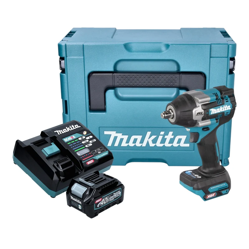 Makita TW 007 GD101 Akku Schlagschrauber 40 V max. 760 Nm 1/2'' Brushless + 1x Akku 2,5 Ah + Ladegerät + Makpac