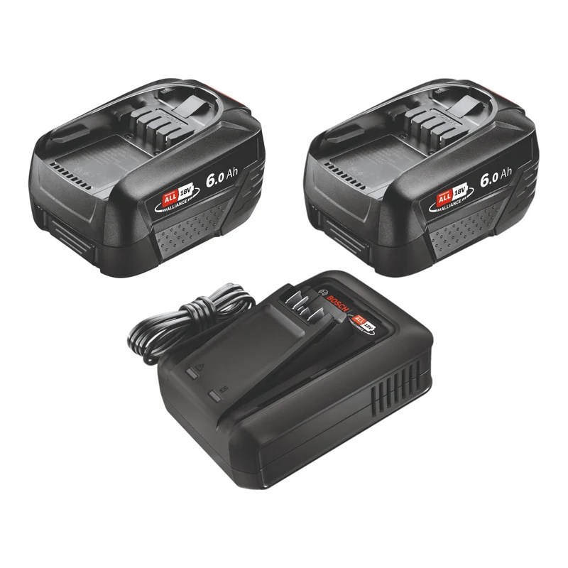 Bosch Starter-Set 18 V 2x PBA 18V 6.0Ah W-C Akku 6,0 Ah ( 2x 1600A00DD7 ) + AL 18V-44 Ladegerät ( 1600A031X0 )
