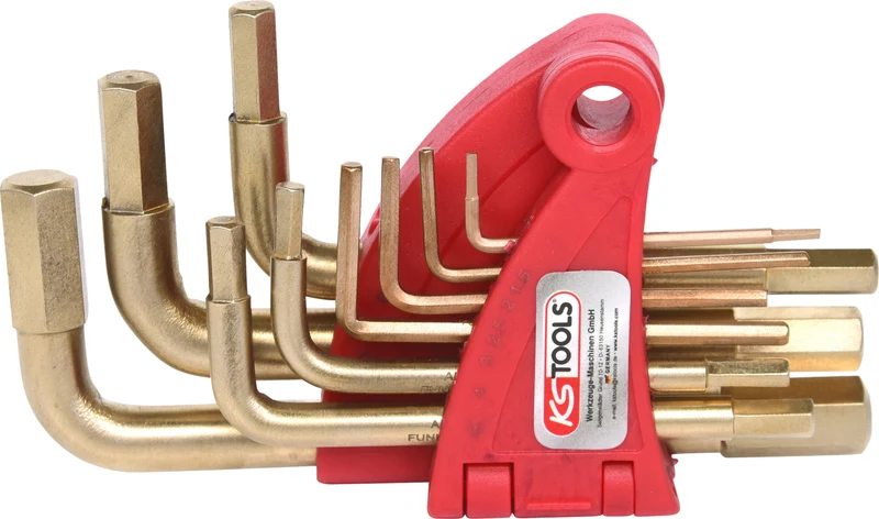 KS TOOLS BRONZEplus Innensechskant-Winkelstiftschlüssel-Satz 9-tlg ( 963.1513 )