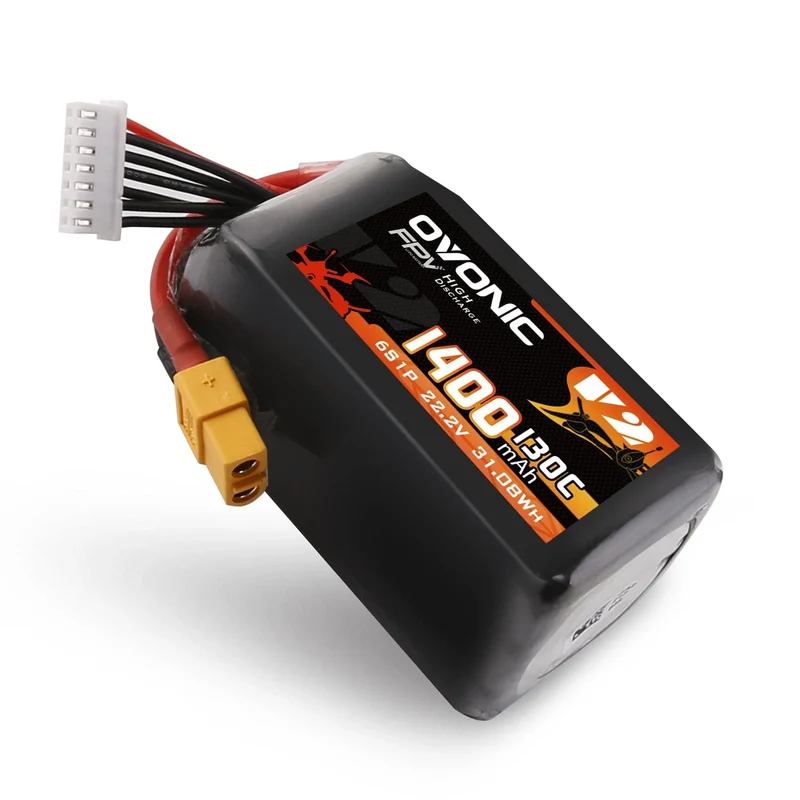 Ovonic 6S 1400mAh 130C 22,2V XT60 Lipo Akku Pack (2 St.)