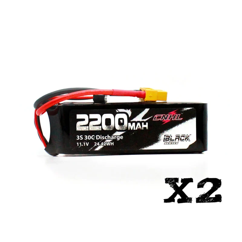 CNHL Black Series 3S 2200mAh 11,1V 30C XT60 Lipo Akku (2 Stück)