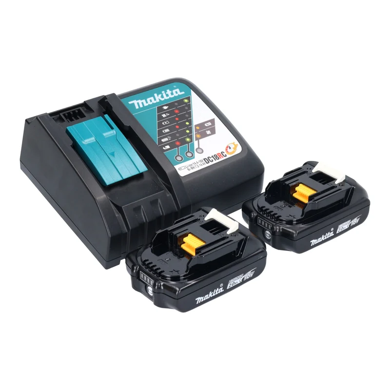 Makita DTD 154 RA Akku Schlagschrauber 18 V 175 Nm 1/4" Brushless + 2x Akku 2,0 Ah + Ladegerät