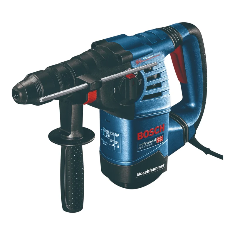Bosch GBH 3-28 DFR Professional Bohrhammer 800 W 3,1 J SDS-Plus + 4 tlg. Meißel Set + L-Boxx