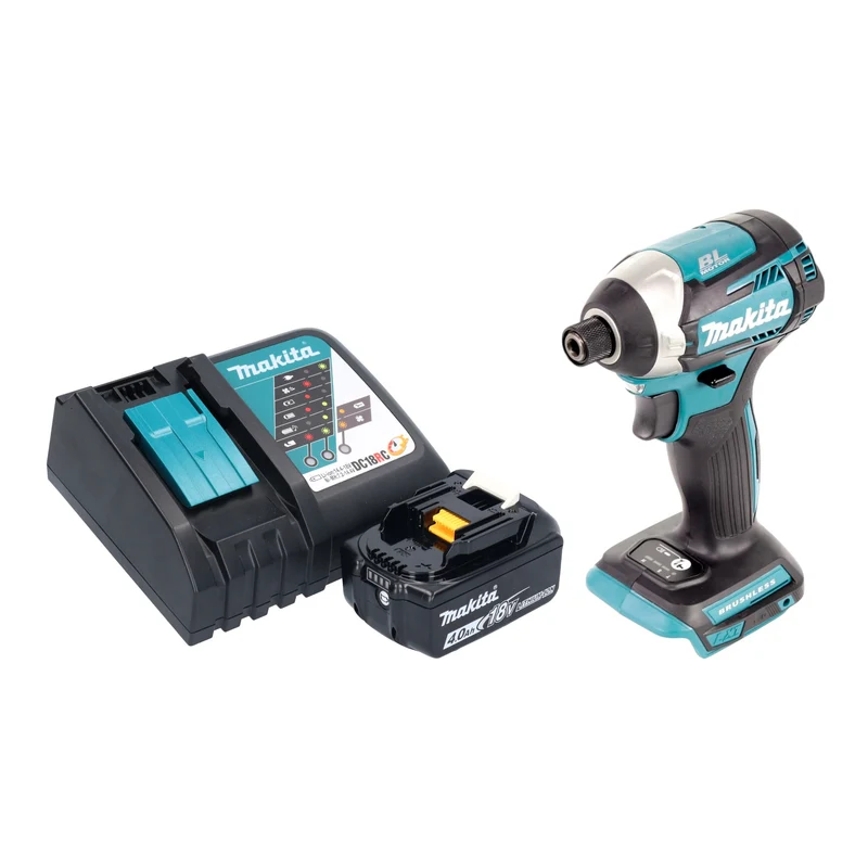 Makita DTD 154 RM1 Akku Schlagschrauber 18 V 175 Nm 1/4" Brushless + 1x Akku 4,0 Ah + Ladegerät