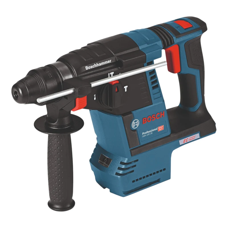 Bosch GBH 18V-26 Professional Akku Bohrhammer 18 V 2,6 J SDS plus Brushless + 4 tlg. Meißel Set + L-Boxx - ohne Akku, ohne Ladegerät