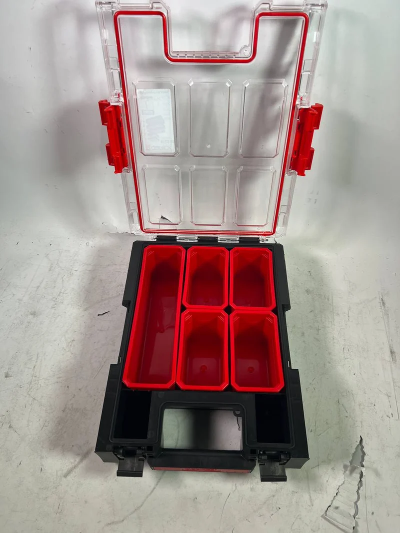 Qbrick System ONE Organizer M Plus stapelbar 364 x 264 x 106 mm 4 l IP66 mit 5 Inlays - Beschädigt