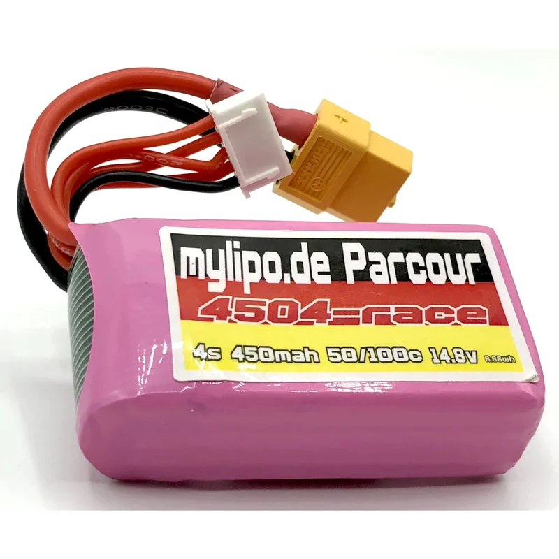 Mylipo Lipo Akku 450mAh 14,8V 50C/100C FPV Parcour XT60