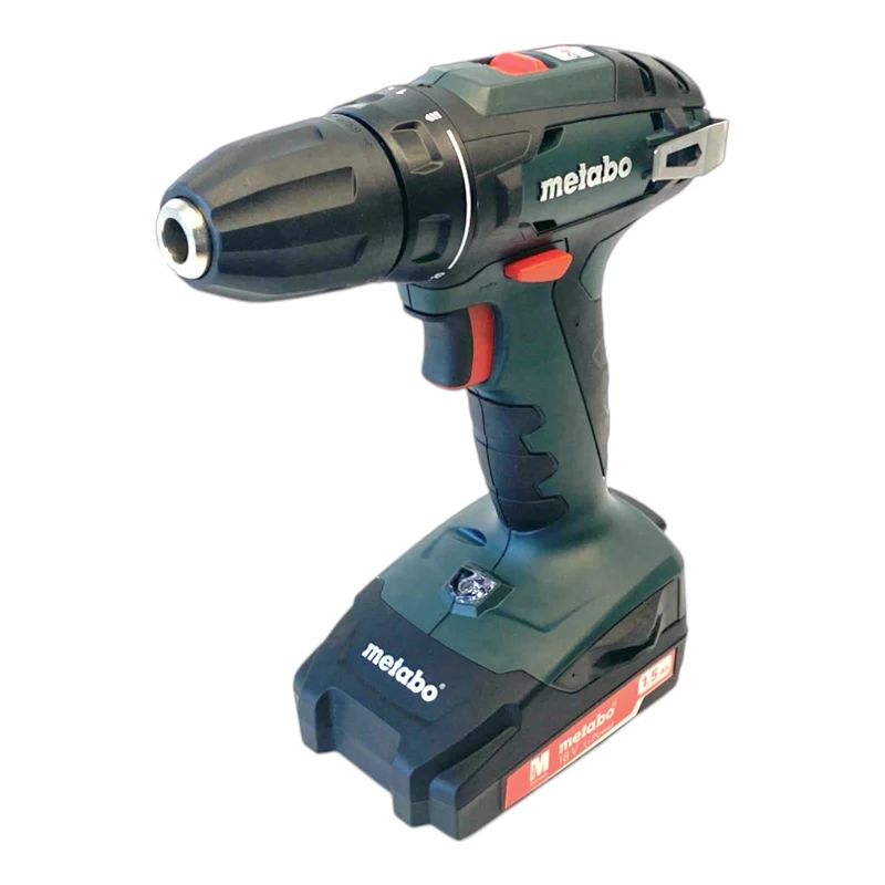 Metabo BS 18 Akku Bohrschrauber 18 V 48 Nm ( 602207550 ) + 2x Akku 1,5 Ah + Ladegerät + Koffer