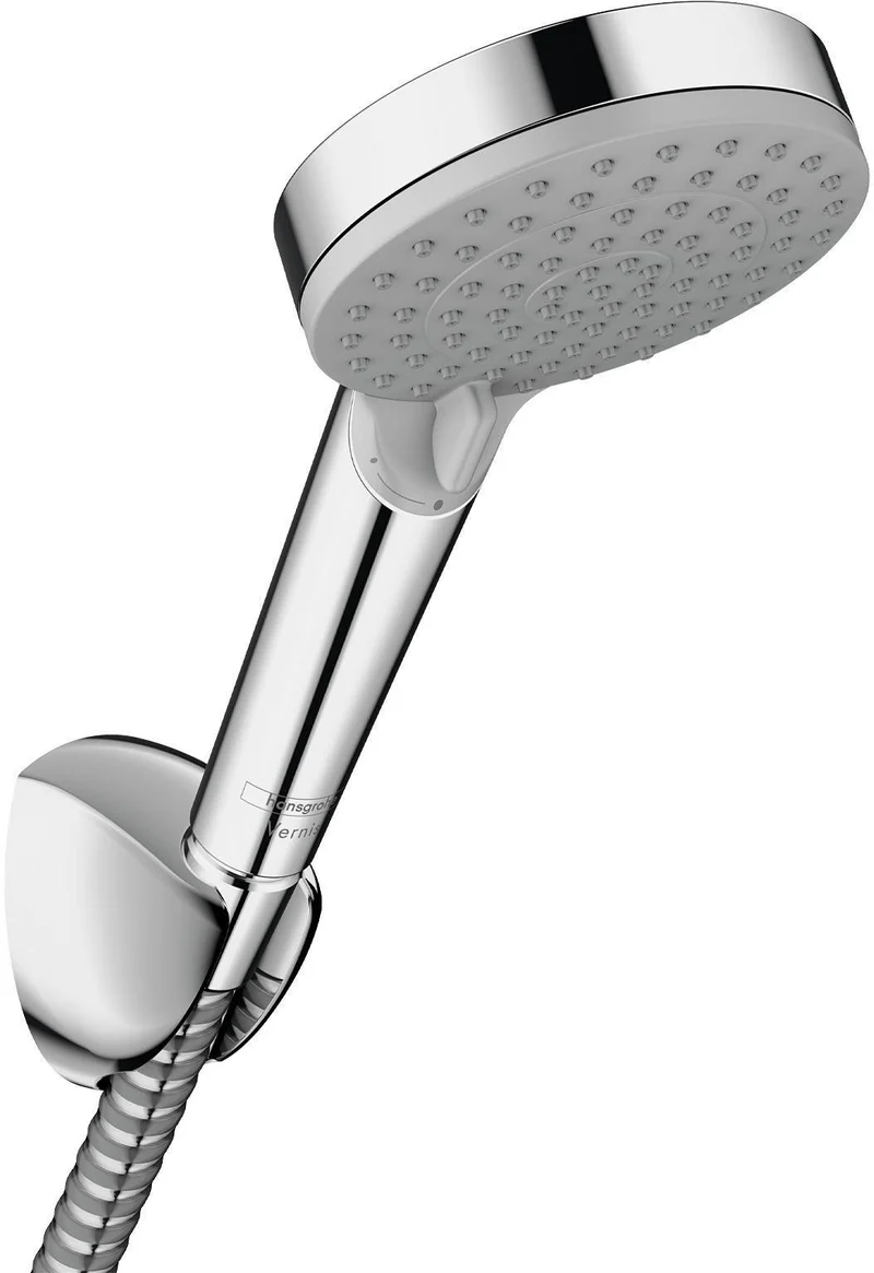 HANSGROHE Brauseset VERNIS Blend Vario/Porter Chrom – Handbrause mit 2 Strahlarten & 1600 mm Schlauch