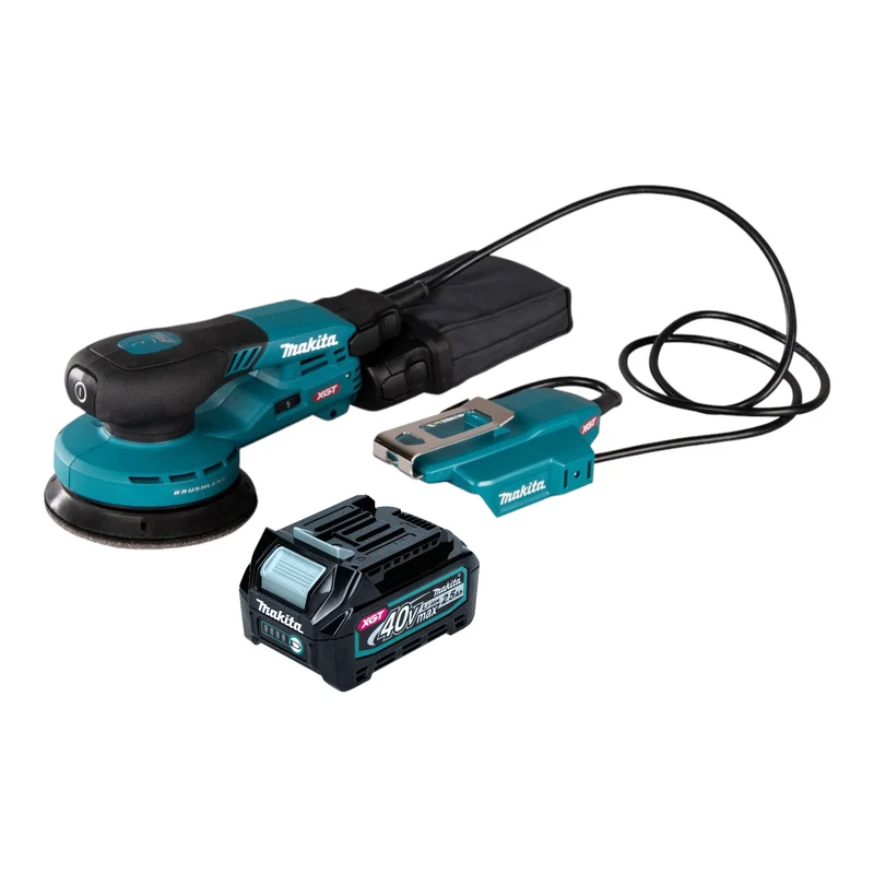 Makita BO 003 CGD1 Akku Exzenterschleifer 40 V max. 125 mm 3,0 mm Hub Brushless + 1x Akku 2,5 Ah - ohne Ladegerät