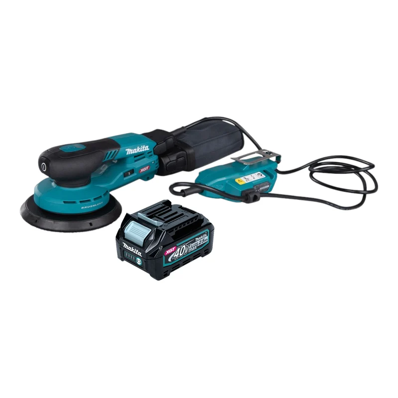 Makita BO 002 CGD1 Akku Exzenterschleifer 40 V max. 150 mm 5,0 mm Hub Brushless + 1x Akku 2,5 Ah - ohne Ladegerät