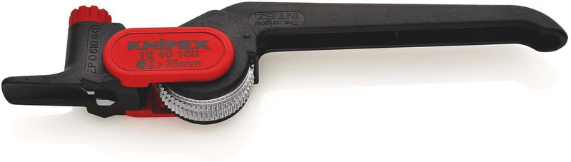 KNIPEX Abmantelungswerkzeug 150 mm – für Rundkabel ab Ø 25 mm, Schnitttiefe bis 5 mm