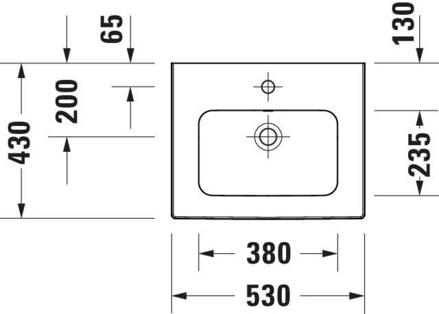 DURAVIT Möbelwaschtisch ME by Starck 530 mm