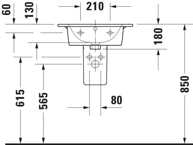 DURAVIT Möbelwaschtisch ME by Starck 530 mm