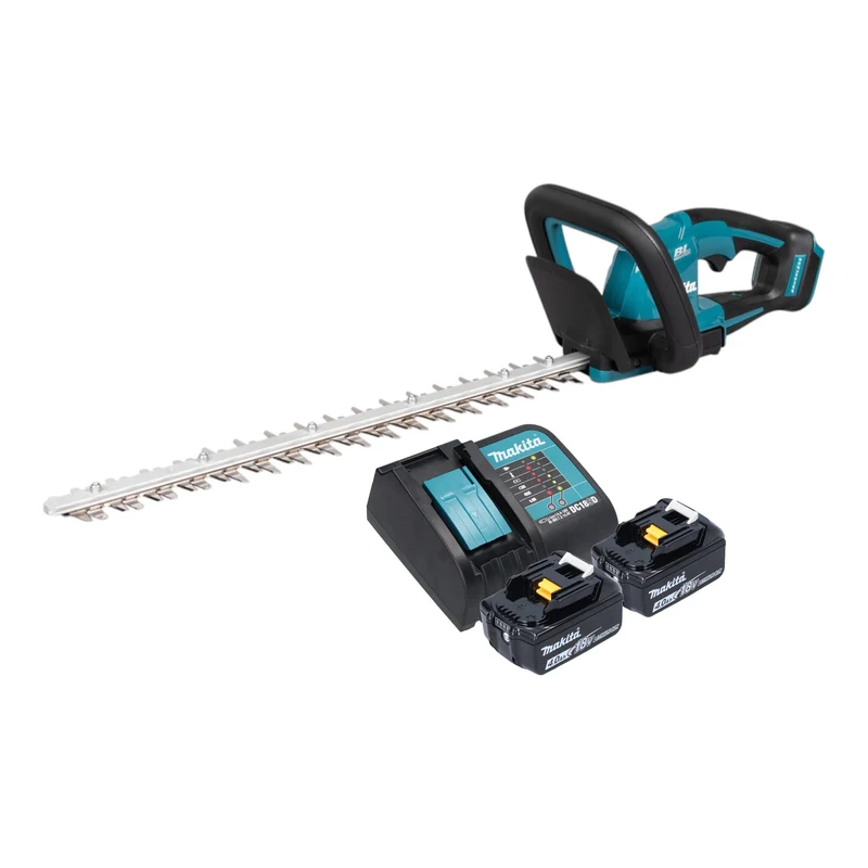 Makita DUH 506 SM2 Akku Heckenschere 18 V 50 cm Brushless + 2x Akku 4,0 Ah + Ladegerät