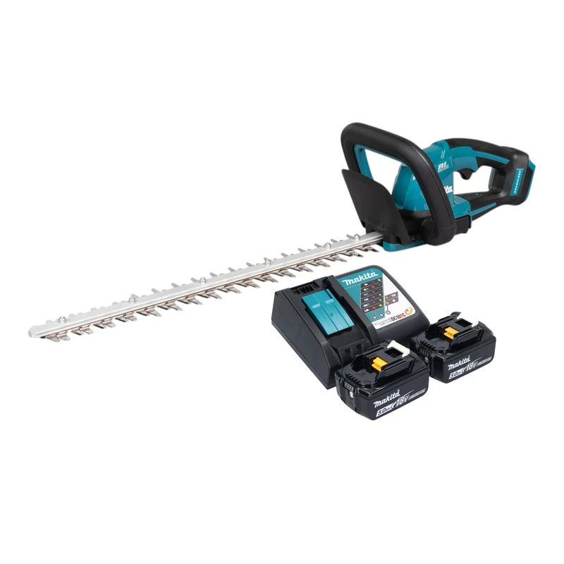 Makita DUH 506 RT2 Akku Heckenschere 18 V 50 cm Brushless + 2x Akku 5,0 Ah + Ladegerät