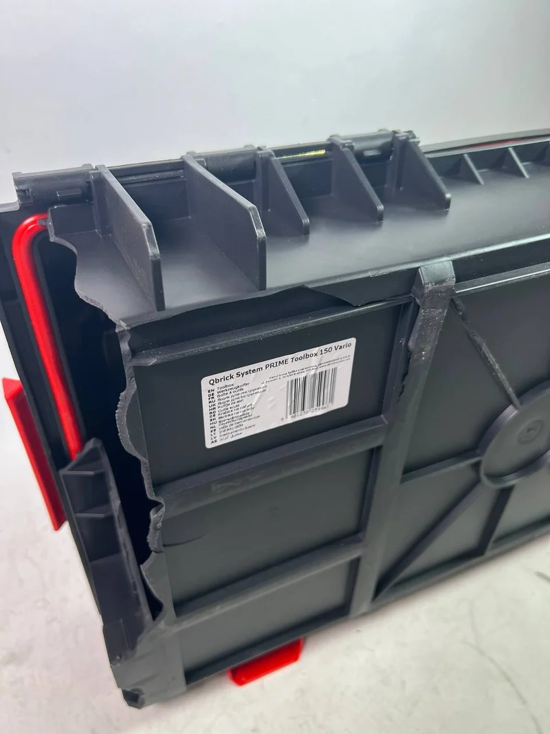 Qbrick System PRIME Toolbox 150 Vario Koffer stapelbar 13,5 l IP66 - Beschädigt