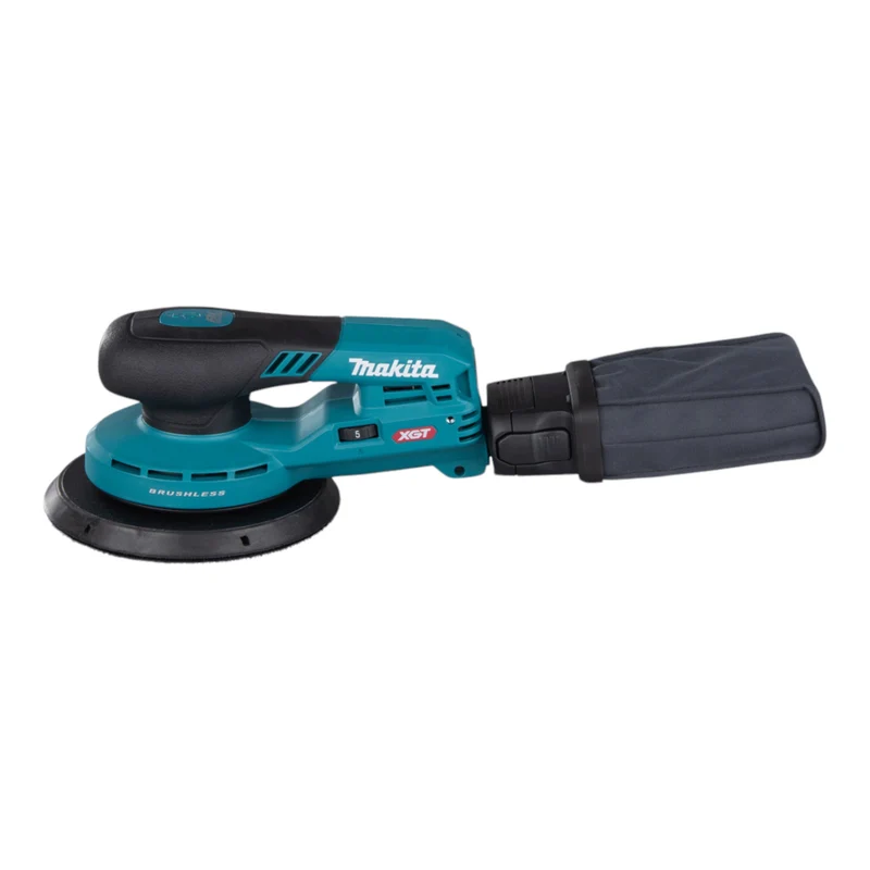 Makita BO 002 CGD201 Akku Exzenterschleifer 40 V max. 150 mm 5,0 mm Hub Brushless + 2x Akku 2,5 Ah + Ladegerät + Makpac