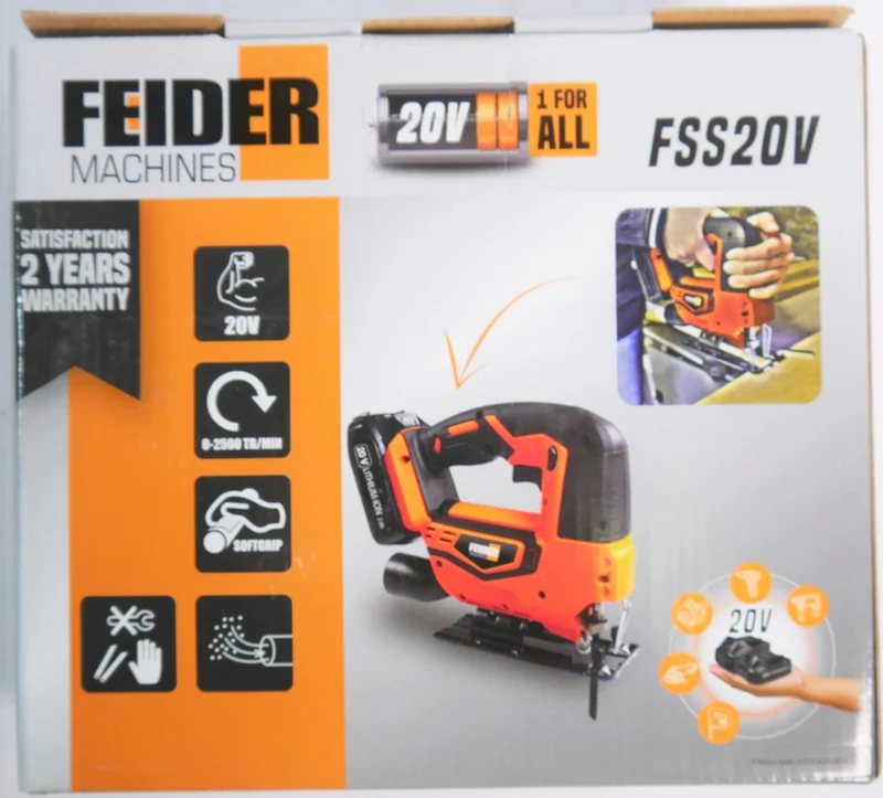 Feider Machines Akku Stichsäge FSS 20V - Neuwertig