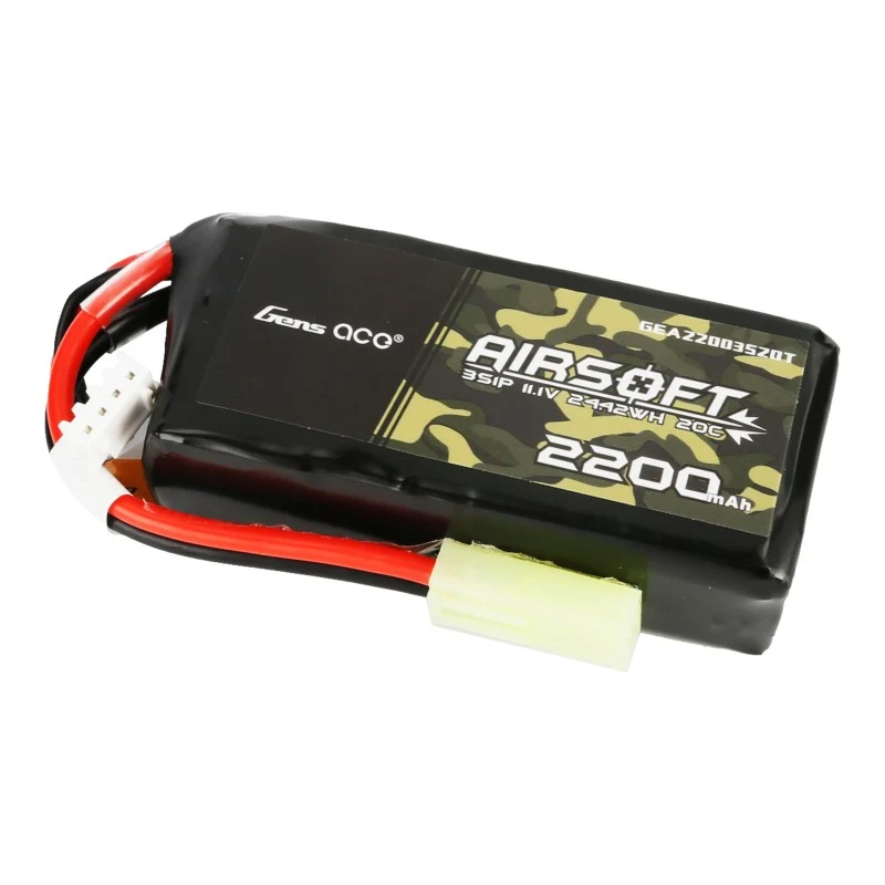 Gens Ace 20C 2200mAh 3S1P 11.1V Lipo Akku mit Mini Tamiya Stecker