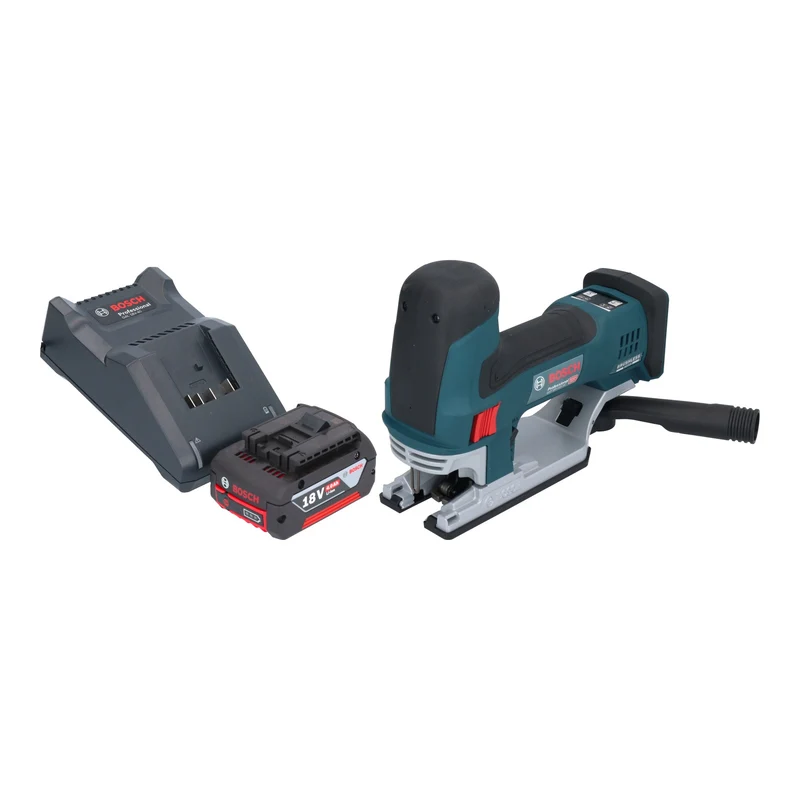 Bosch GST 18V-155 SC Professional Akku Stichsäge 18 V 155 mm Brushless + 1x Akku 4,0 Ah + Ladegerät