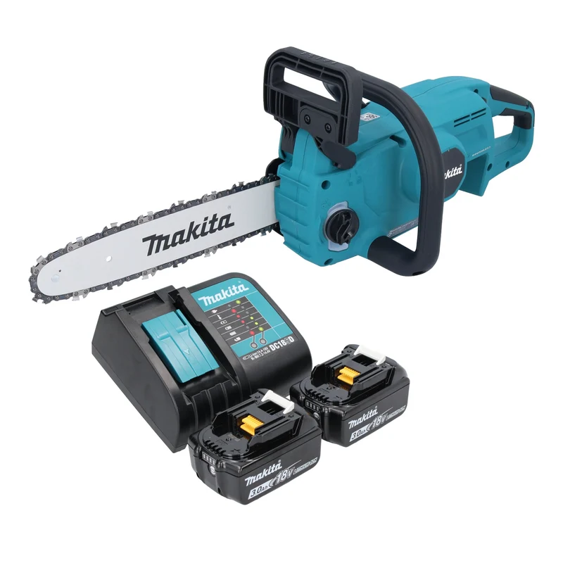 Makita DUC 307 SF2X3 Akku Kettensäge 18 V 30 cm Brushless + 2x Akku 3,0 Ah + Ladegerät