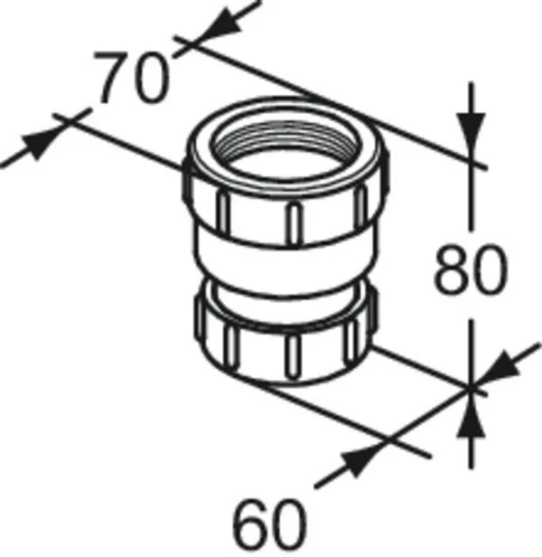 Ideal Standard IS Adapter 40-50 Sphero – Sanitär-Armaturen-Zubehör