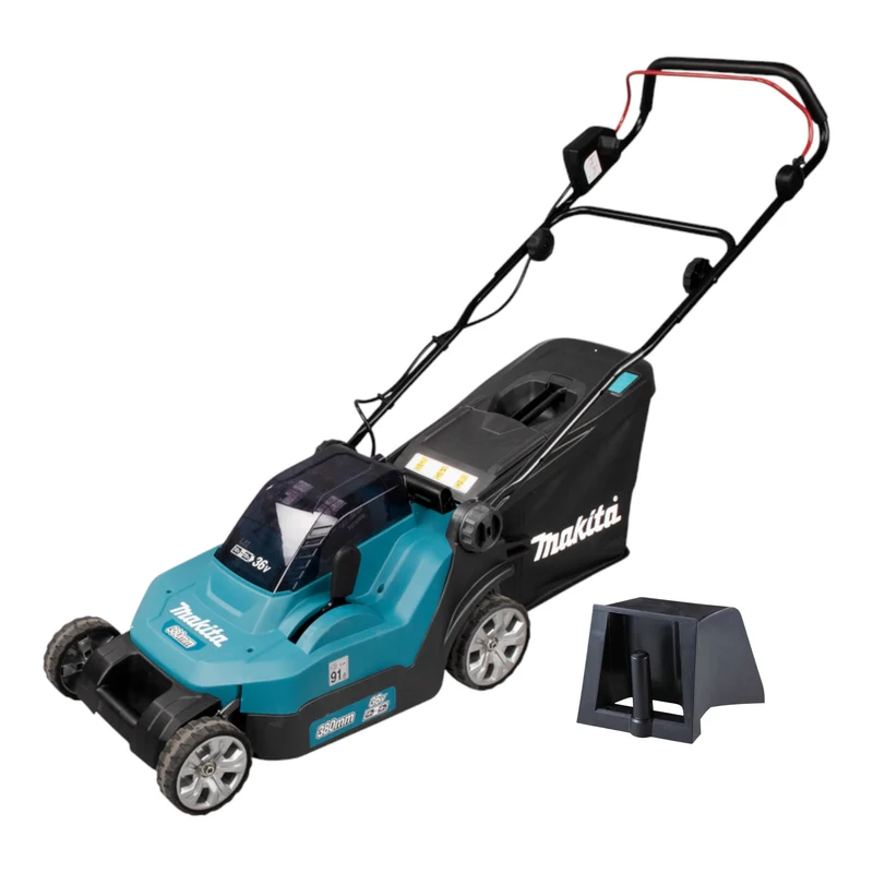 Makita DLM 382 Z Akku Rasenmäher 36 V ( 2x 18 V ) 38 cm 40 l + Mulchkeil - ohne Akku, ohne Ladegerät