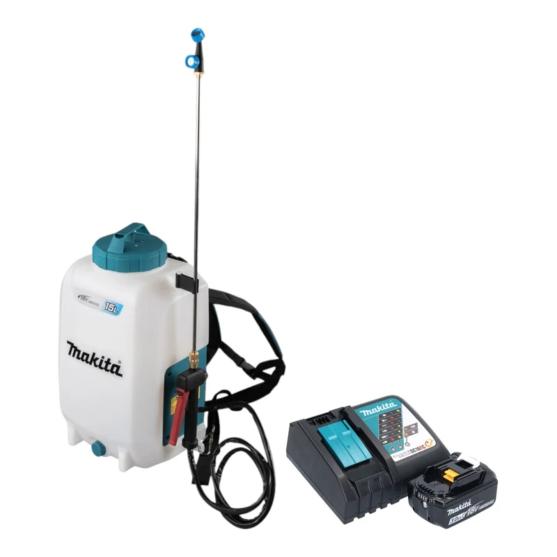 Makita DUS 158 RF Akku Druckspritze 18 V 15 l 5,0 bar + 1x Akku 3,0 Ah + Ladegerät