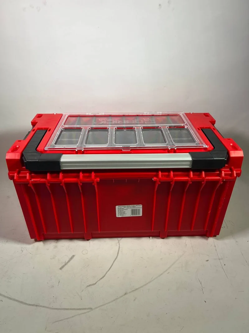 Qbrick System PRIME Toolbox 250 Expert RED ULTRA HD Custom mit Organizer stapelbar - Beschädigt