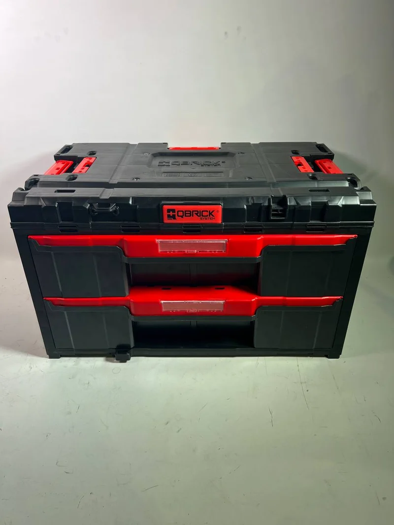 Qbrick System ONE Drawer 2 Toolbox 2.0 Werkzeugbox 587 x 380 x 340 mm 29 l mit zwei Schubladen - Beschädigt