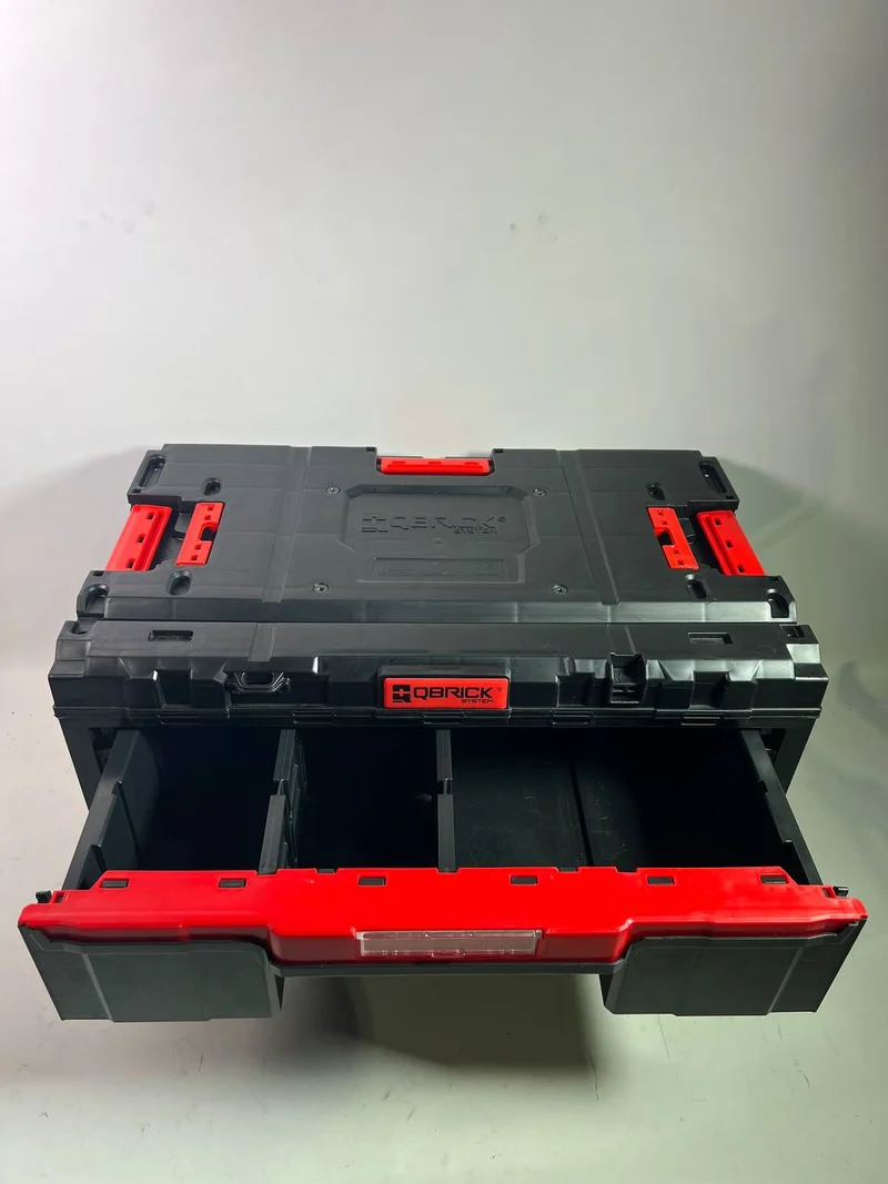 Qbrick System ONE Drawer 2 Toolbox 2.0 Werkzeugbox 587 x 380 x 340 mm 29 l mit zwei Schubladen - Beschädigt