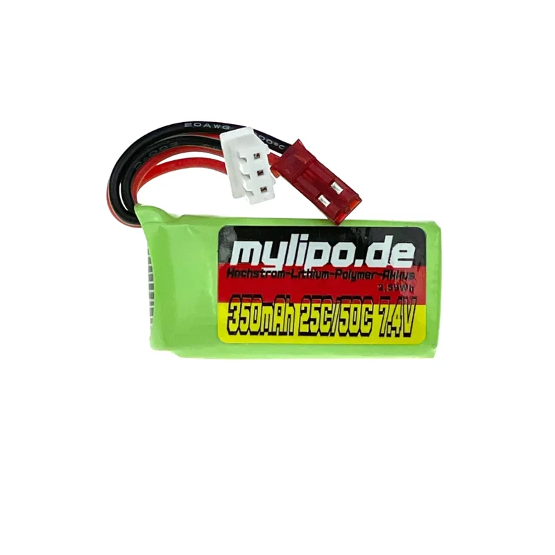 MyLipo 2S 350mAh 7.4V 25C/50C JST Airsoft