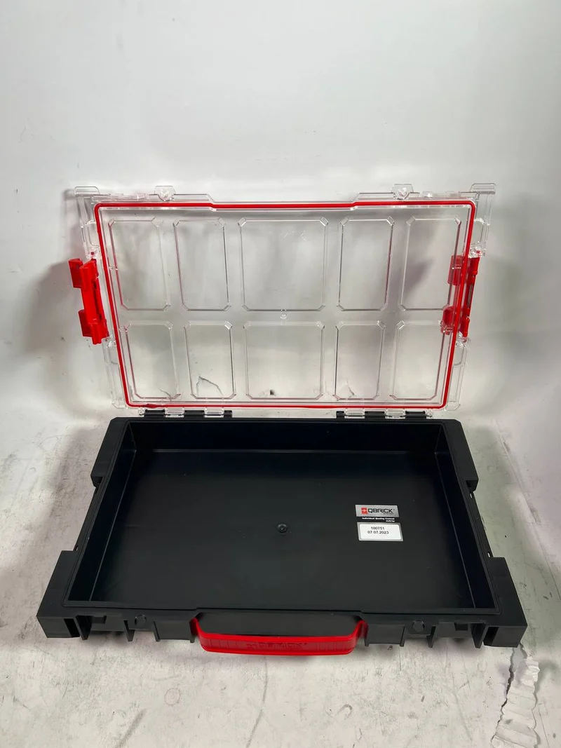 Qbrick System PRO 100 MFI Organizer 452 x 296 x 79 mm 5 l stapelbar IP54 - Leicht Gebraucht