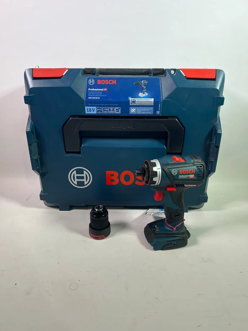Bosch GSR 18V-60 FC Professional Akku Bohrschrauber 18 V 60 Nm Brushless + L-Boxx ( 06019G7103 ) - Neuwertig