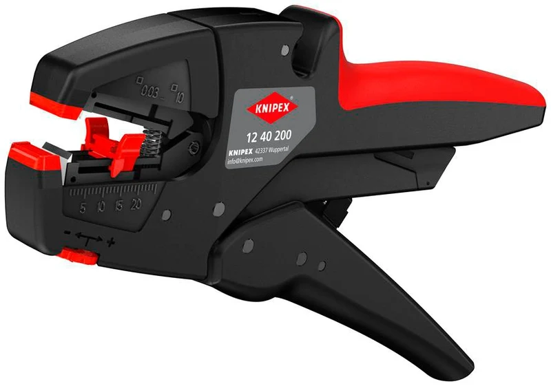 KNIPEX Automatikabisolierzange EvoStrip 200 mm für 0,03-10 mm² – selbsteinstellend, mit Drahtschneider